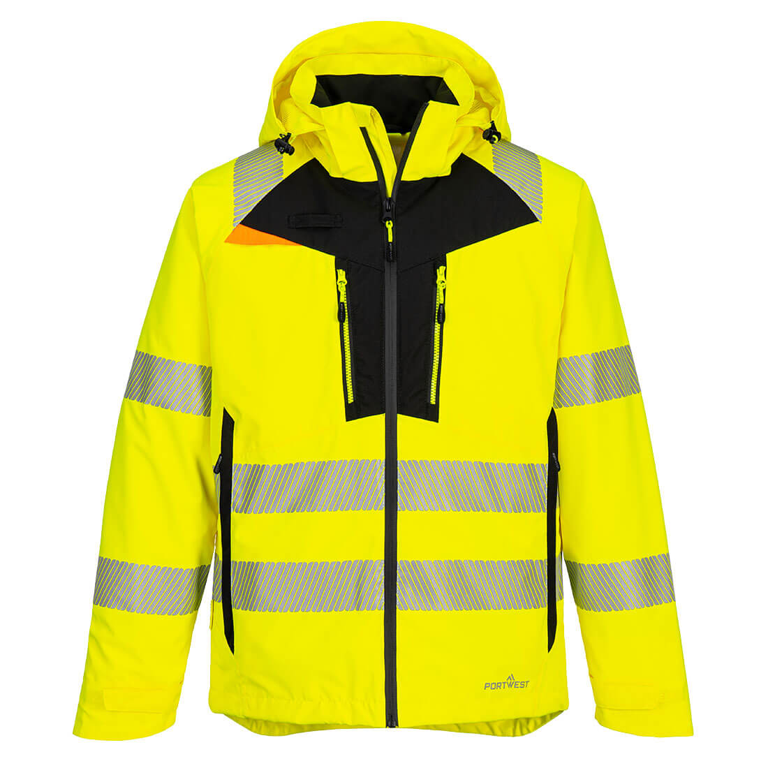 Yellow Hi-Vis Rain Jacket - XXL